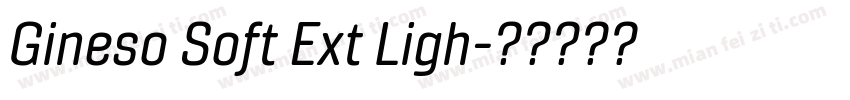 Gineso Soft Ext Ligh字体转换
